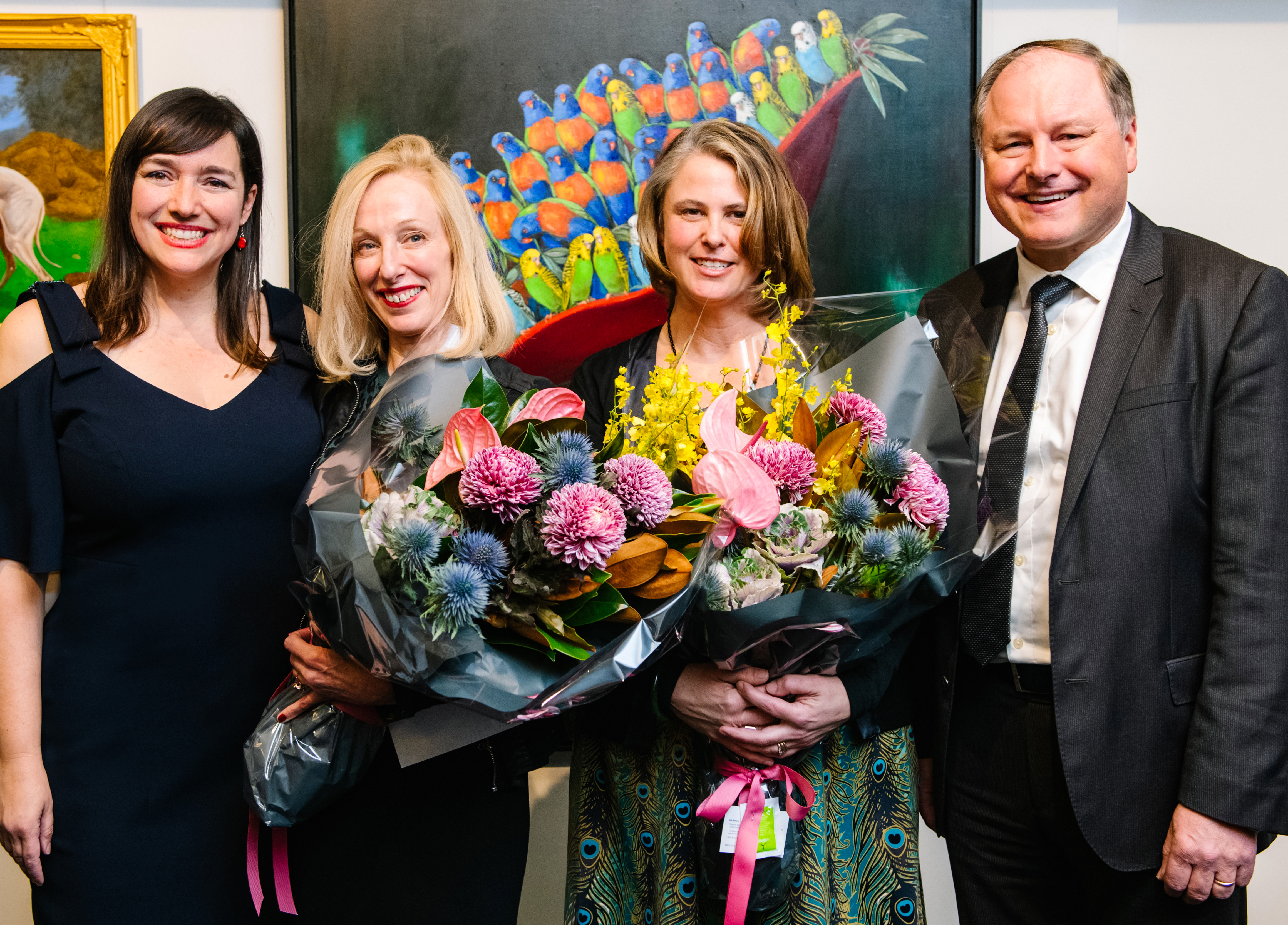 Ravenswood Australian Women's Art Prize_winners and Anne Johnstone and Mark Steinert